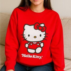 Hello Kitty Bright Red Women's Sweater
